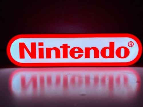 Retro nintendo logo led - logo,