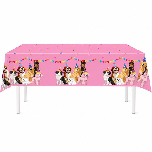 Hunde tischdecke 137 274 cm - 274,