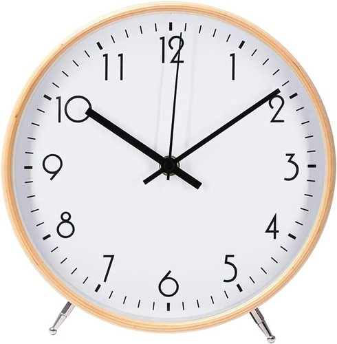 Holz uhr zoll modern leise - holz,