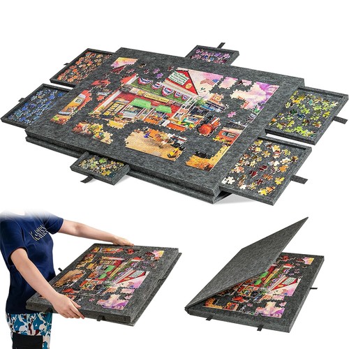 Puzzletisch tragbarer filz - puzzletisch,
