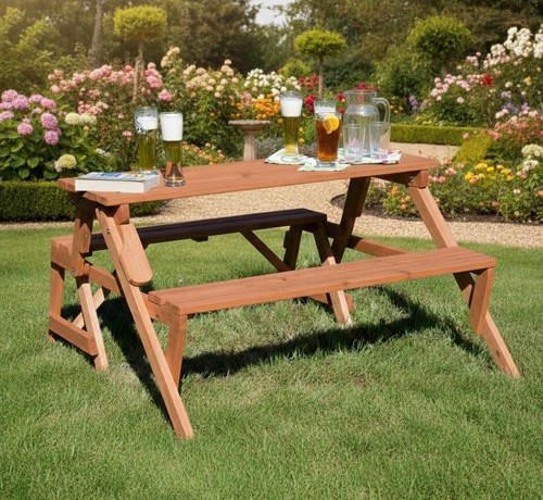 Holzbank tisch sitzgarnitur - holzbank,